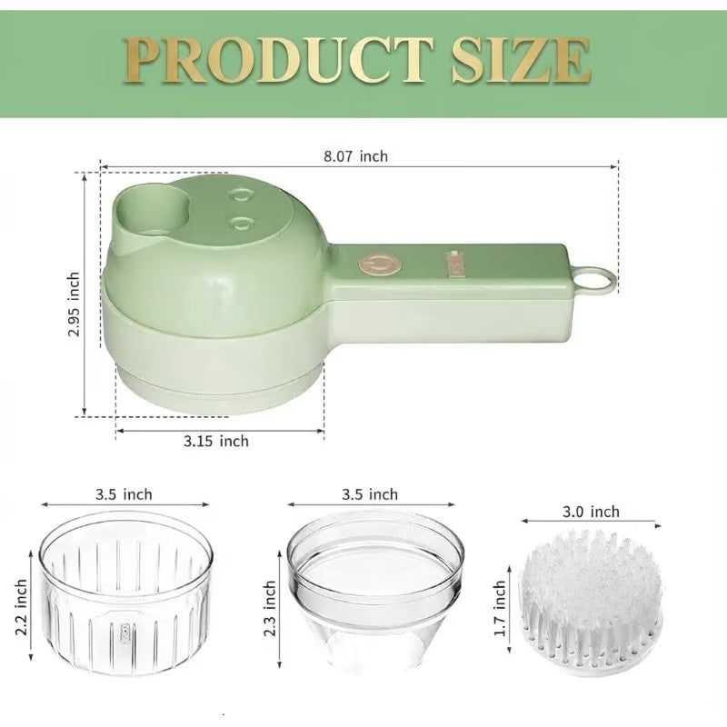 4 in 1 Rechargeable Electric Vegetable Chopper