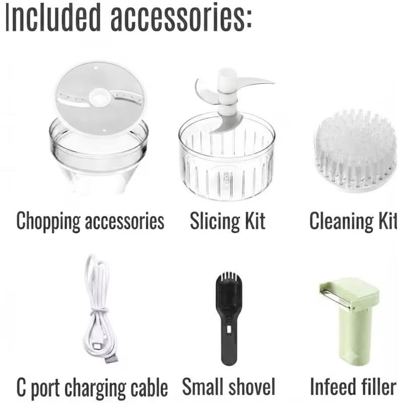 4 in 1 Rechargeable Electric Vegetable Chopper