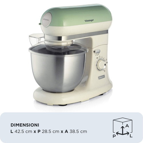 Ariete Vintage Stand Mixer – Blue, Beige & Green