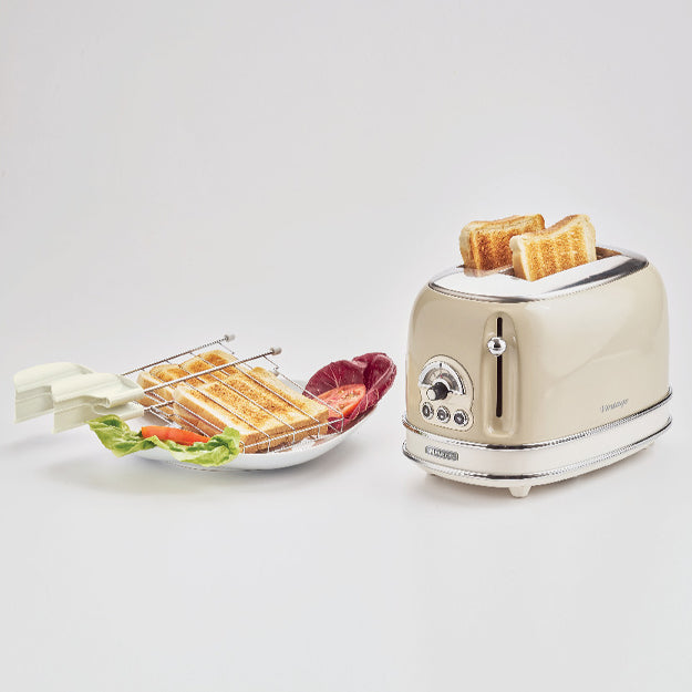 Ariete Vintage 2-Slice Toaster – Blue, Beige & Green