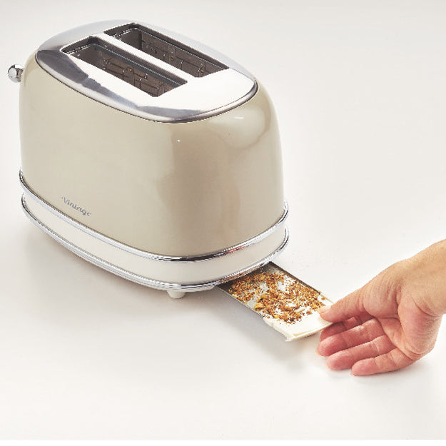 Ariete Vintage 2-Slice Toaster – Blue, Beige & Green