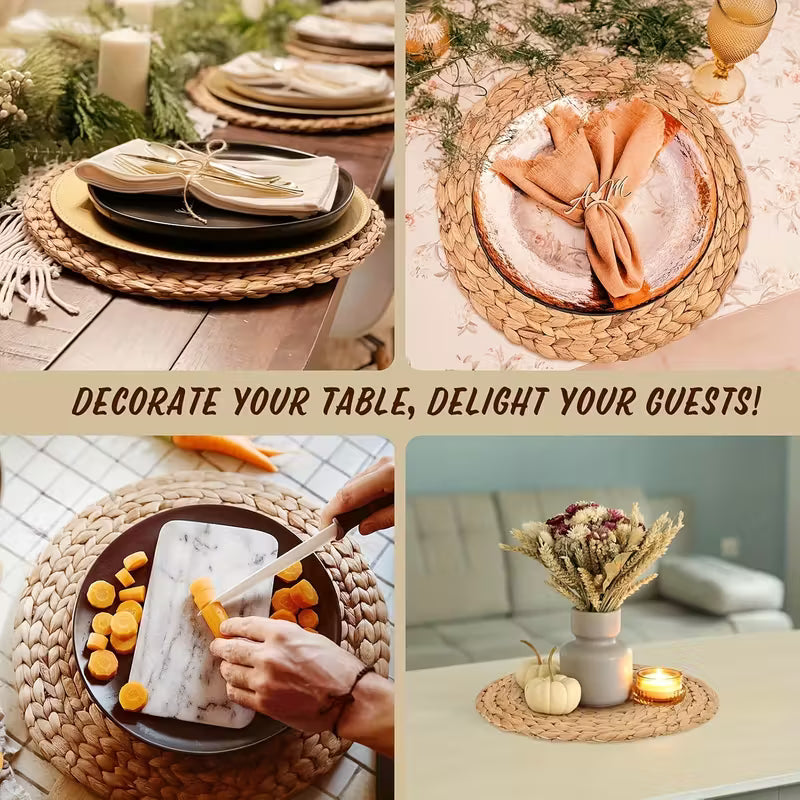 Round Rattan Placemats