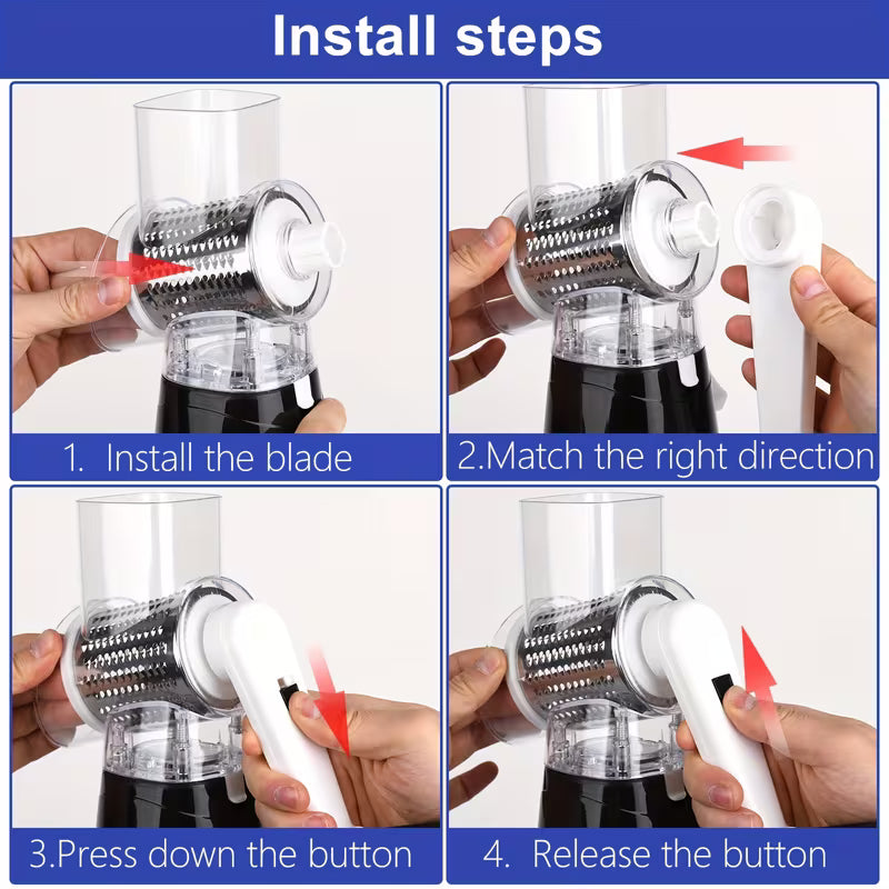 Rotary Cheese Grater/Vegetable Slicer