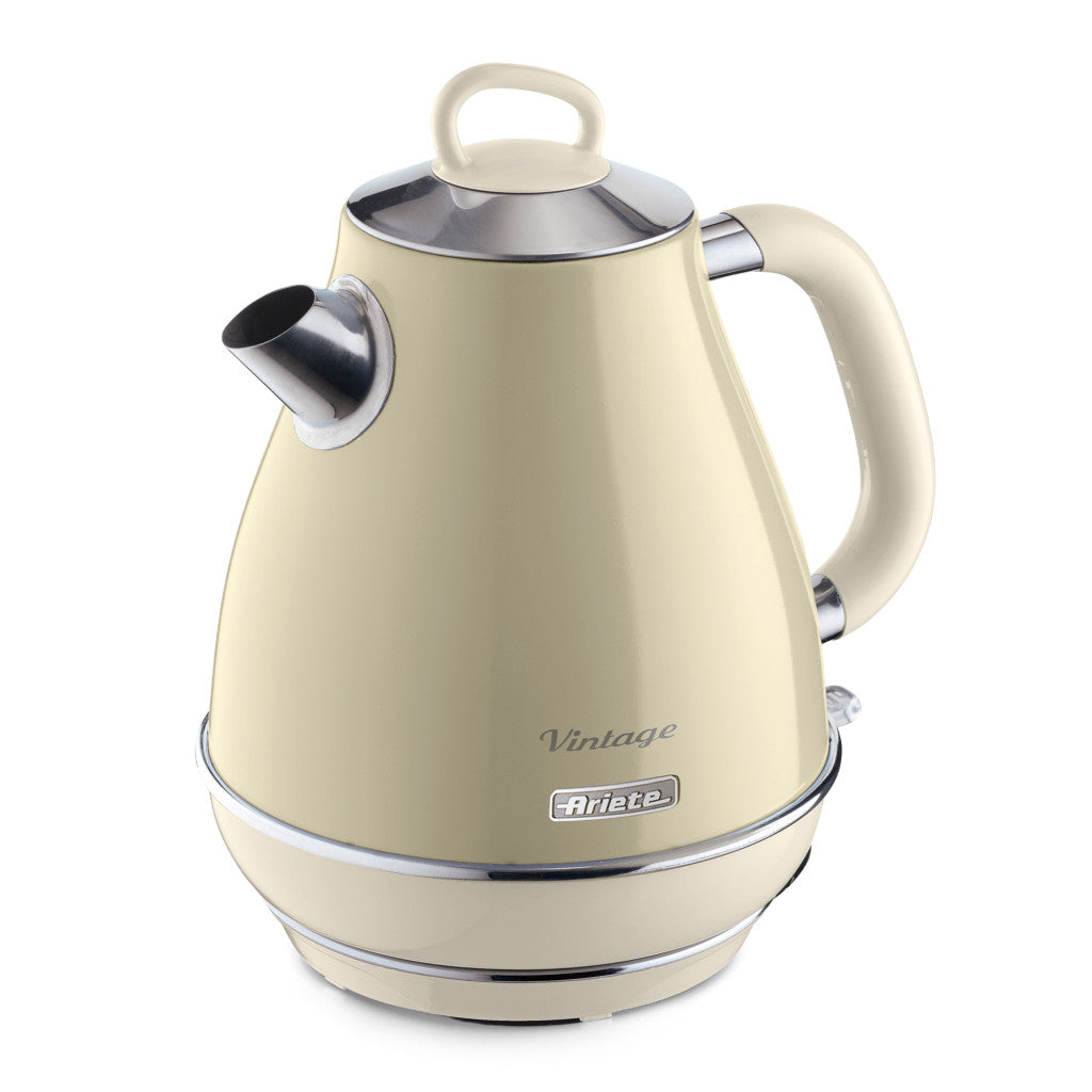 Ariete Vintage Electric Kettle 1.7L – Blue, Beige & Green