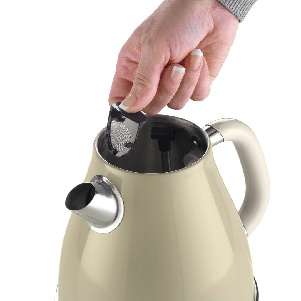 Ariete Vintage Electric Kettle 1.7L – Blue, Beige & Green
