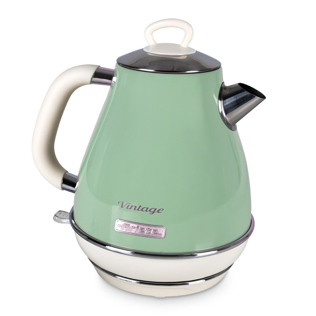 Ariete Vintage Electric Kettle 1.7L – Blue, Beige & Green