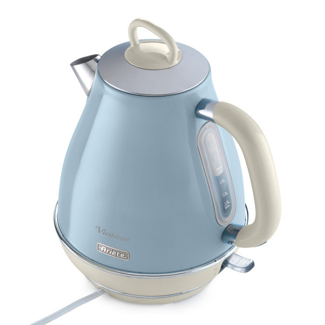 Ariete Vintage Electric Kettle 1.7L – Blue, Beige & Green