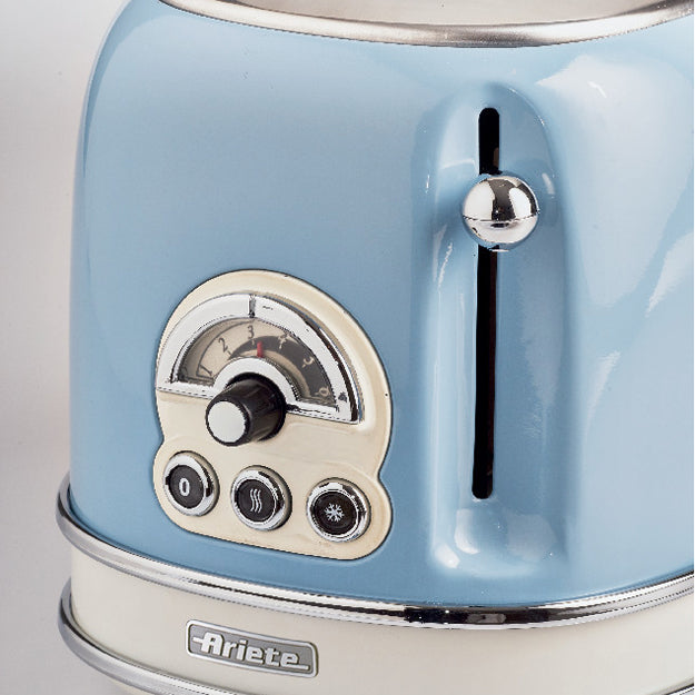 Ariete Vintage 2-Slice Toaster – Blue, Beige & Green