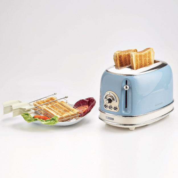 Ariete Vintage 2-Slice Toaster – Blue, Beige & Green