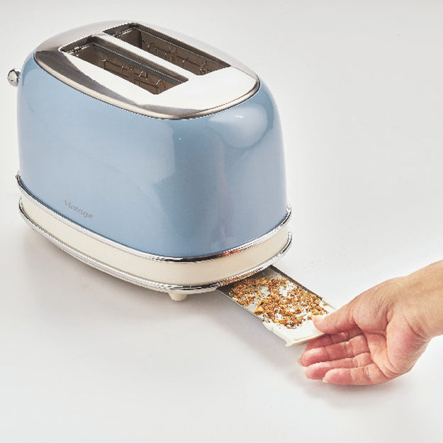 Ariete Vintage 2-Slice Toaster – Blue, Beige & Green