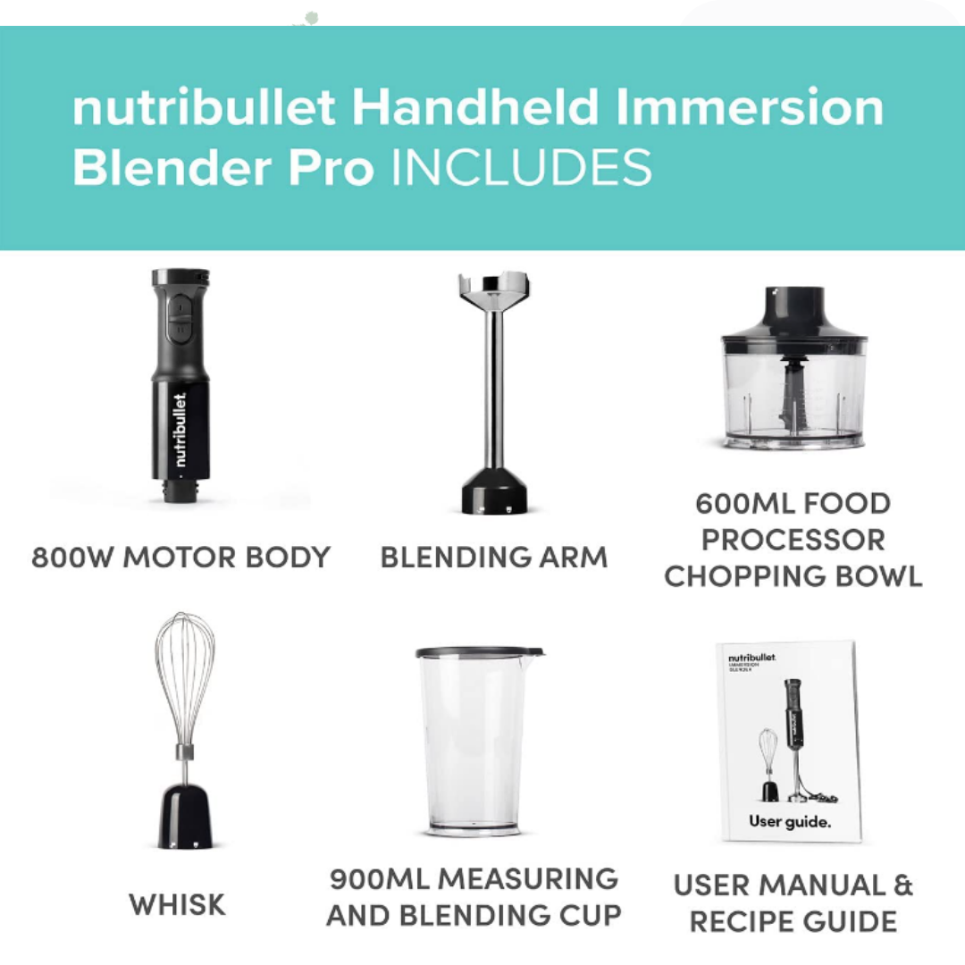 Nutribullet Immersion Blender Deluxe – 6-Piece Set