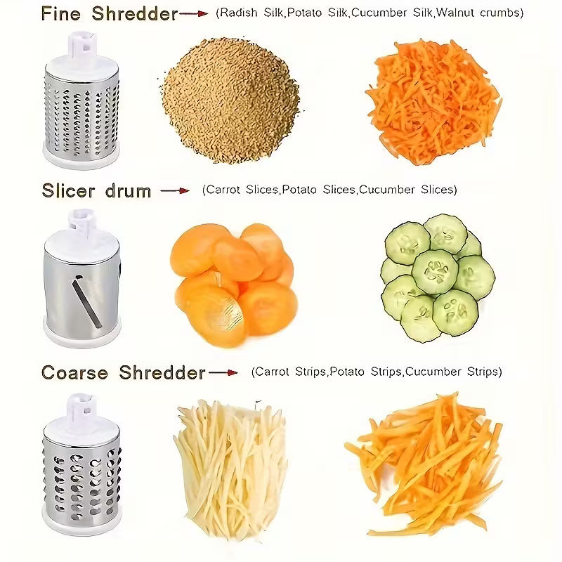 Rotary Cheese Grater/Vegetable Slicer