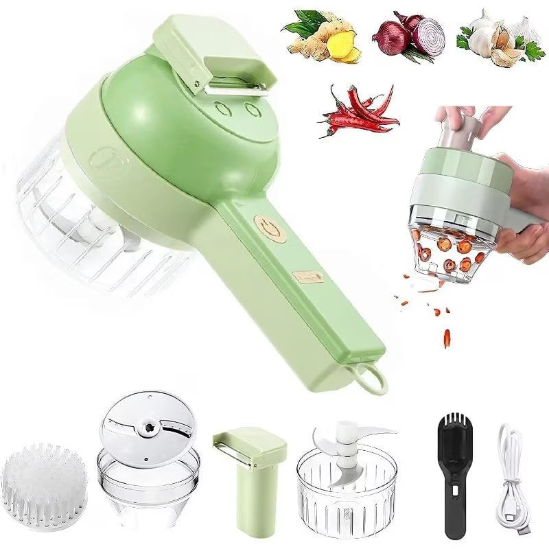 4 in 1 Rechargeable Electric Vegetable Chopper