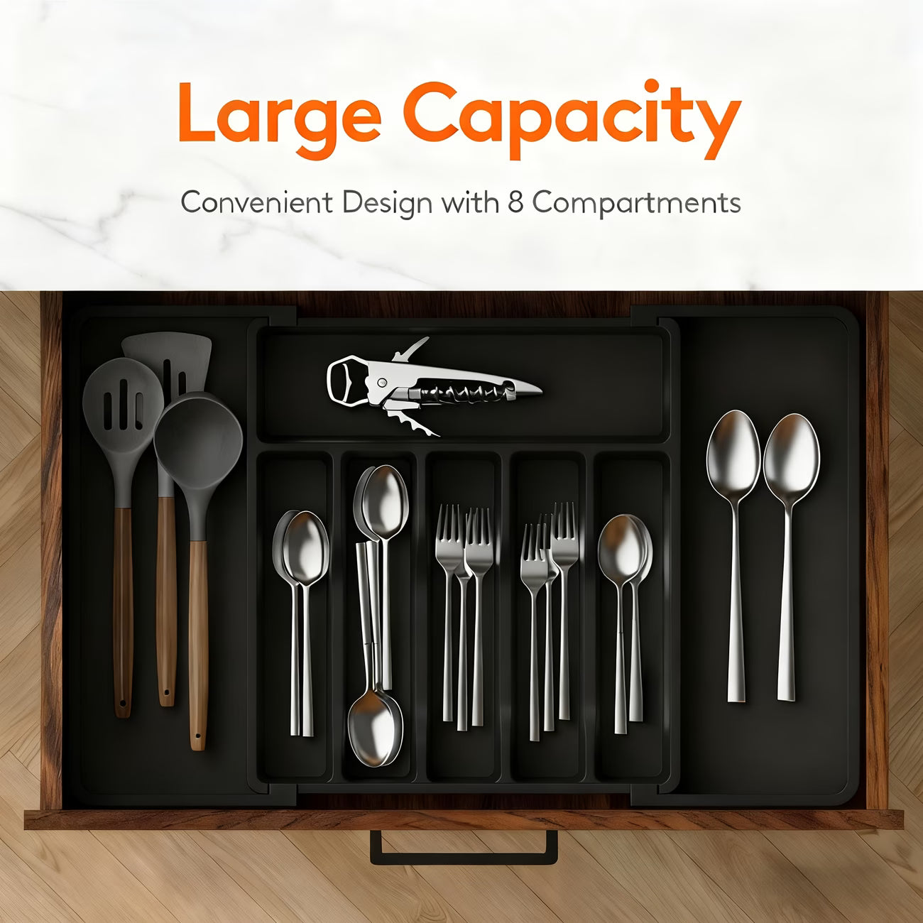Silveryware Expandable Drawer Organizer