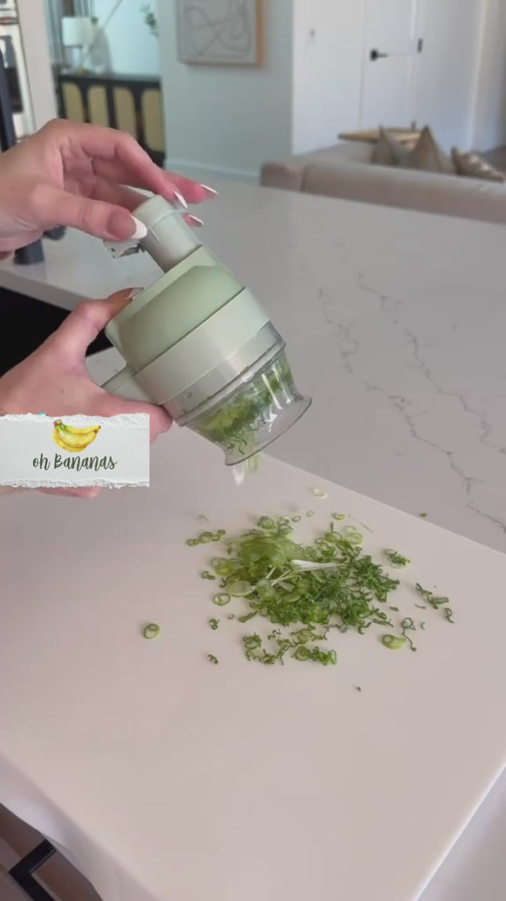 4 in 1 Rechargeable Electric Vegetable Chopper